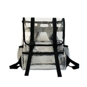 transparent flap travel duffel bag, view 4 - MRSLM