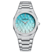 embossed dial men's watch, view 7 - MRSLM