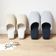 striped soft sole bedroom slippers, view 2 - MRSLM