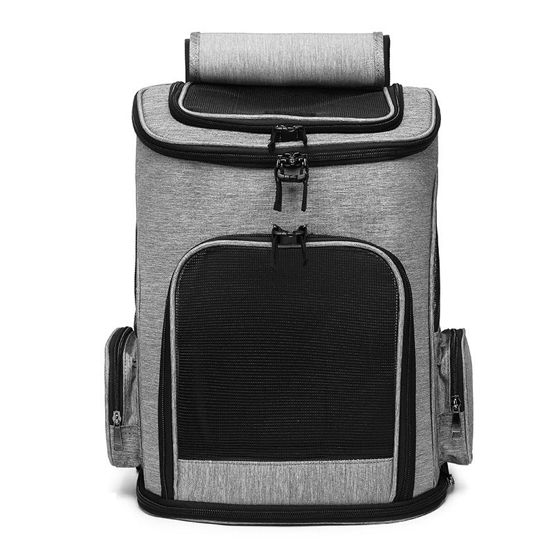 breathable small dog and cat backpack, view 8 - MRSLM