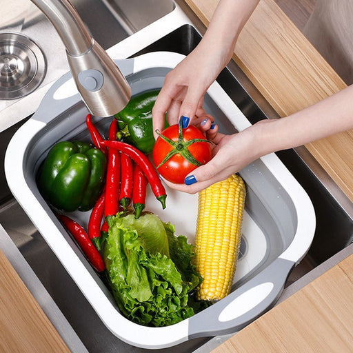portable foldable cutting board and washing bucket - MRSLM