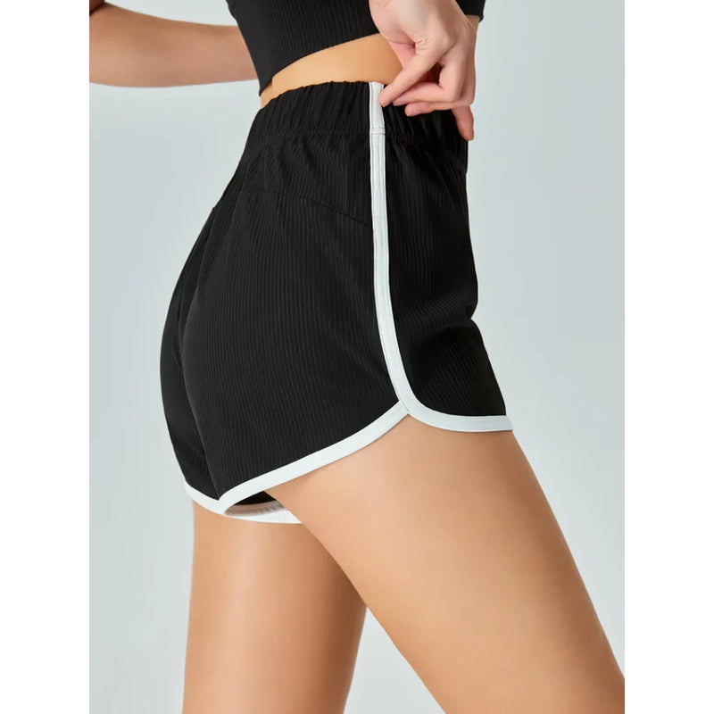Women's cool cotton yoga shorts, view 7 - MRSLM