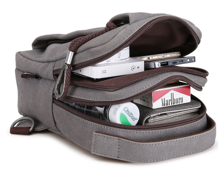 canvas crossbody bag, view 5 - MRSLM
