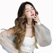 women's long wavy full-head wig, view 5 - MRSLM