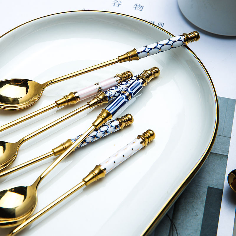 stainless steel dessert spoon, view 17 - MRSLM