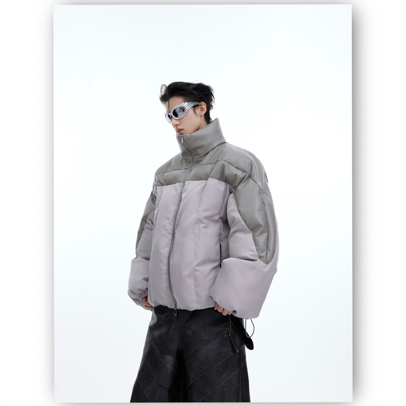 thickened 3d splicing design jacket, view 7 - MRSLM