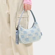 denim look baguette bag - MRSLM