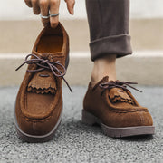 men's vintage suede loafers, view 4 - MRSLM