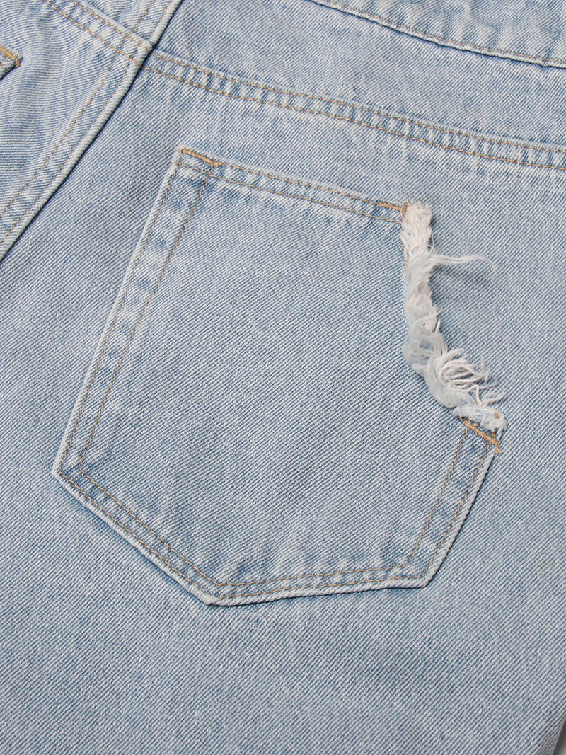 Vintage washed high waist tooling jeans, view 3 - MRSLM