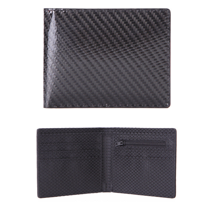 carbon fiber pattern slim wallet - MRSLM