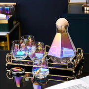 heat-resistant rainbow glass cup set, view 3 - MRSLM
