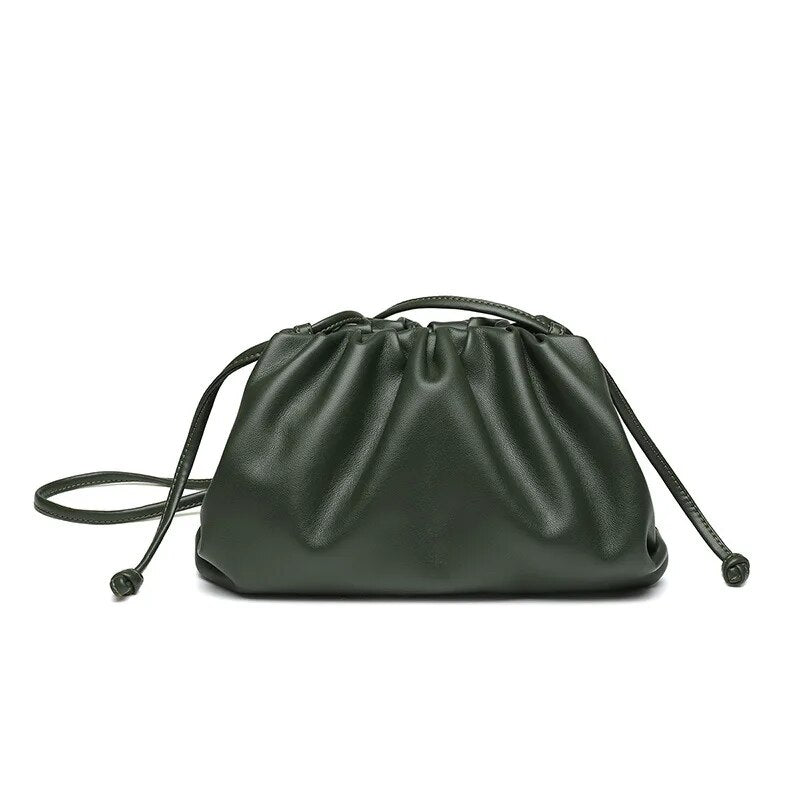 PU leather crossbody dumpling bag, view 3 - MRSLM