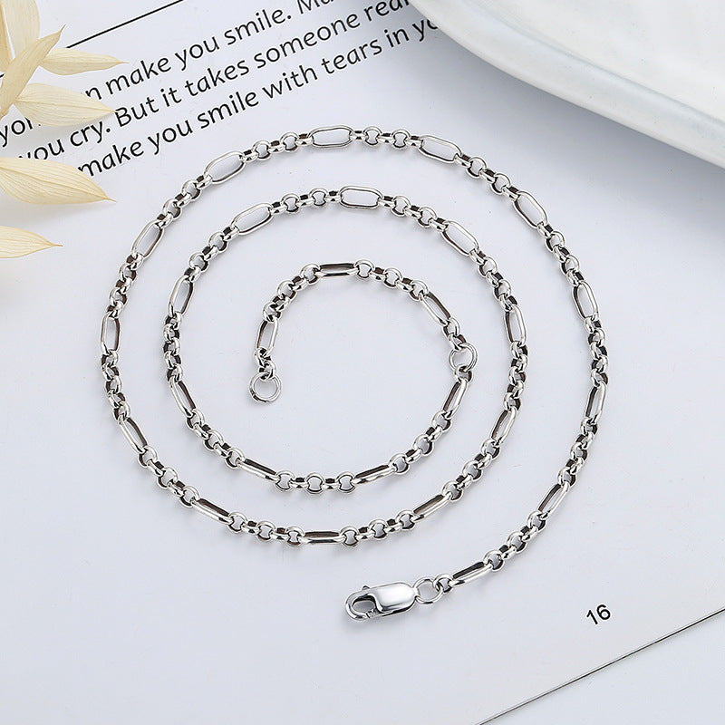 925 silver retro pendant necklace, view 3 - MRSLM