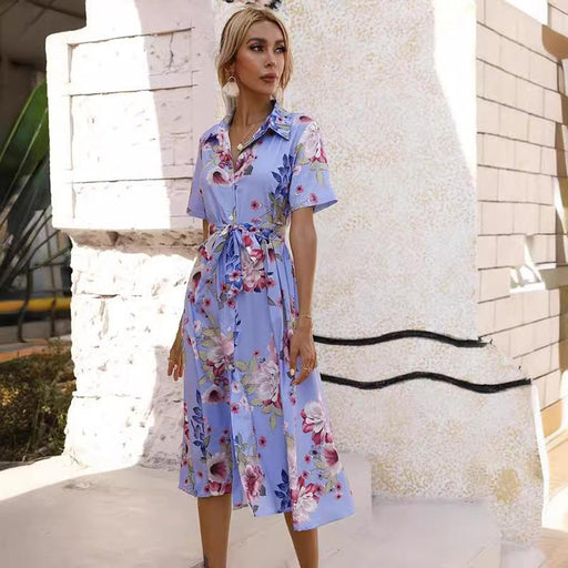 summer floral waistband dress - MRSLM