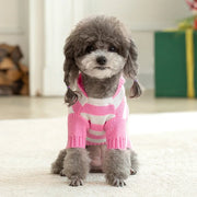 knitted striped dog sweater, view 7 - MRSLM