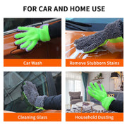 double-sided microfiber car wash gloves, view 7 - MRSLM
