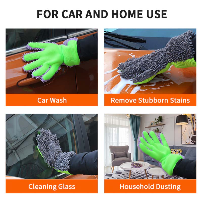 double-sided microfiber car wash gloves, view 7 - MRSLM