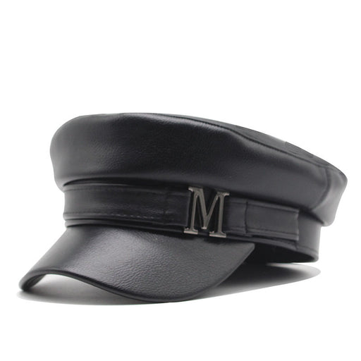 solid color pu beret - MRSLM
