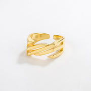 s925 sterling silver ladder ring, view 6 - MRSLM