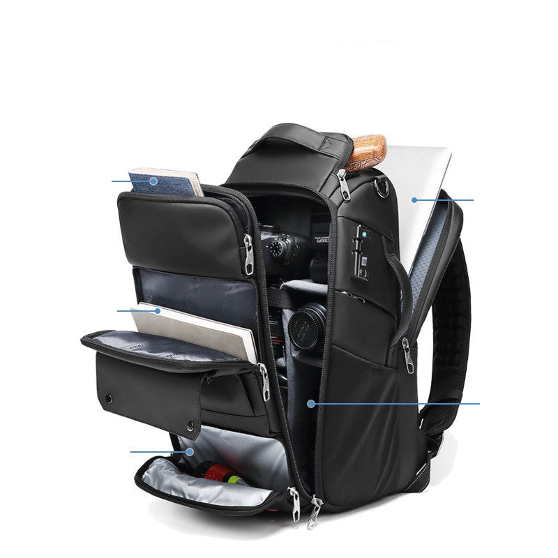 Waterproof drone lens computer camera bag, view 5 - MRSLM