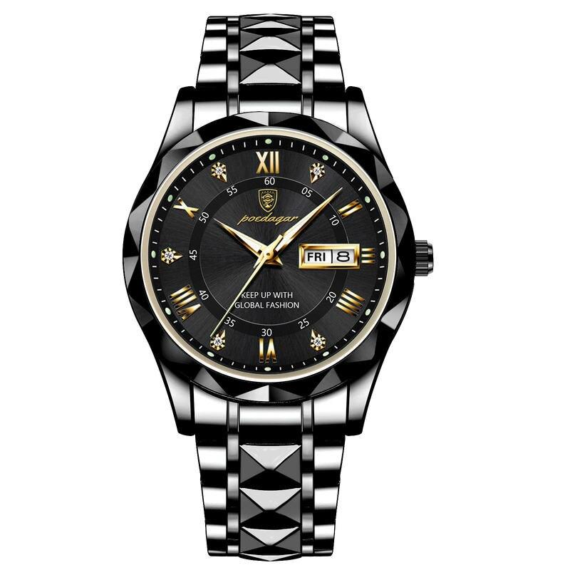 stainless steel quartz men's watch, view 7 - MRSLM