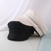 linen blend military hat, view 7 - MRSLM