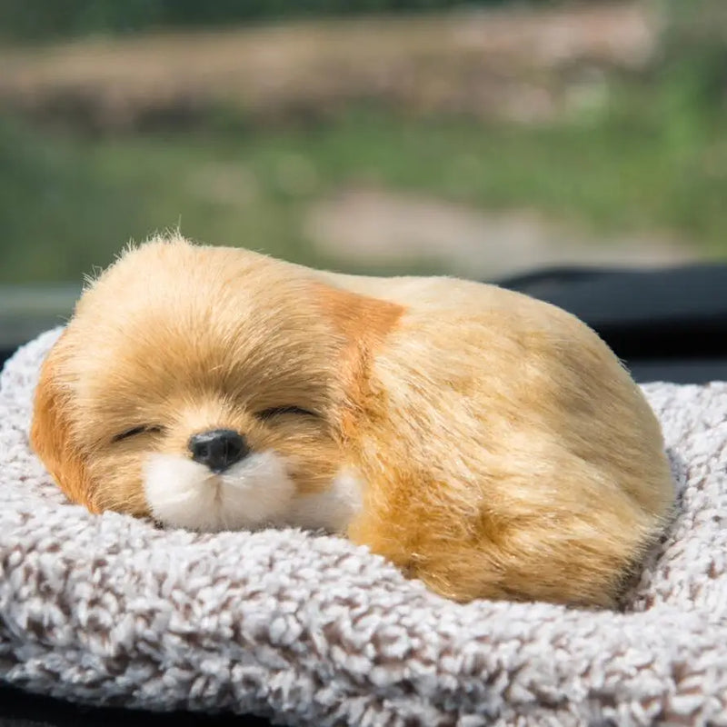 sleeping dog car ornament, view 2 - MRSLM