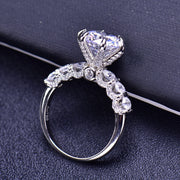 3 carat moissanite ring, view 6 - MRSLM