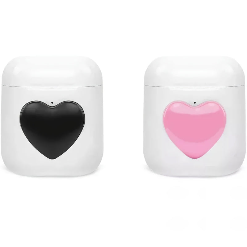 heart shaped 3d metal decal, view 6 - MRSLM