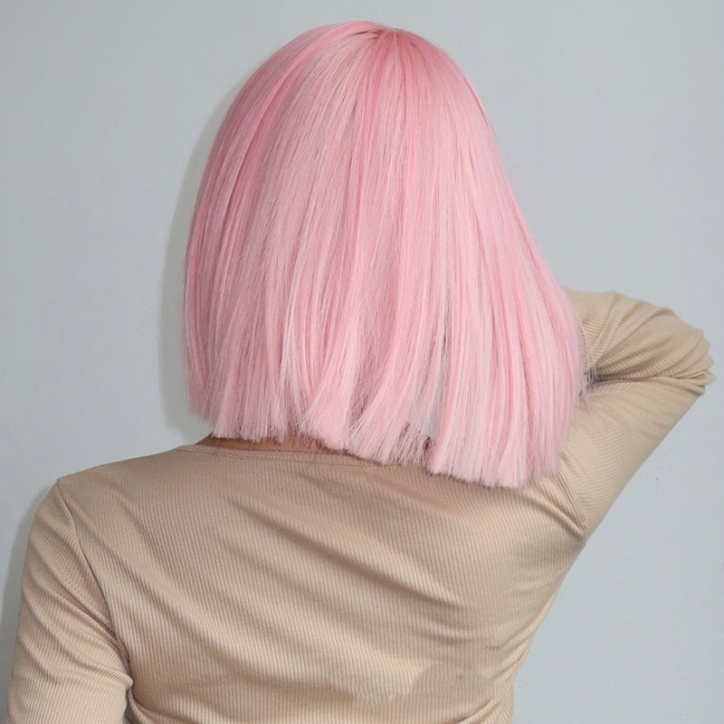 short straight bangs wig, view 4 - MRSLM
