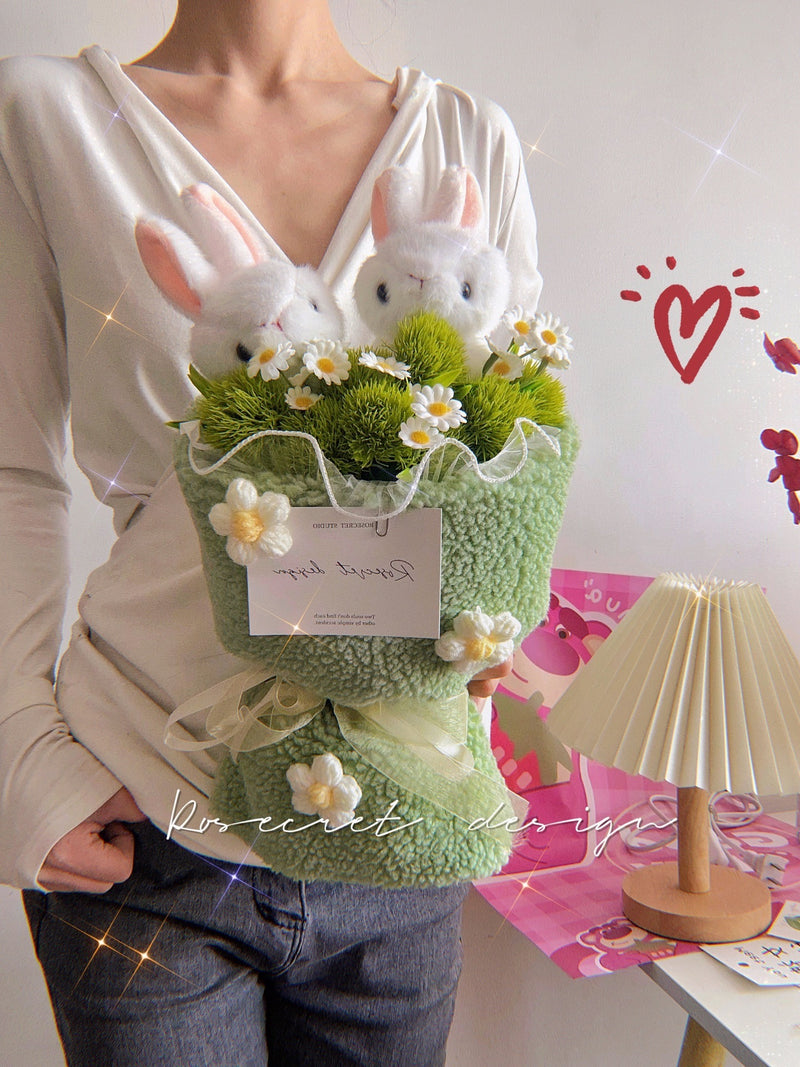rabbit lamb bridal bouquet, view 6 - MRSLM