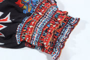 women's printed long sleeve loose shirt, view 10 - MRSLM
