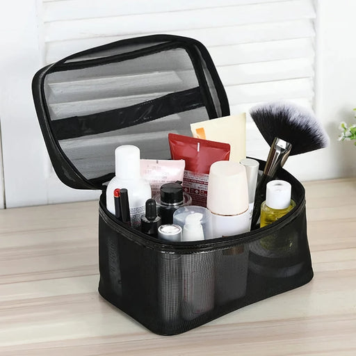 transparent mesh makeup bag - MRSLM