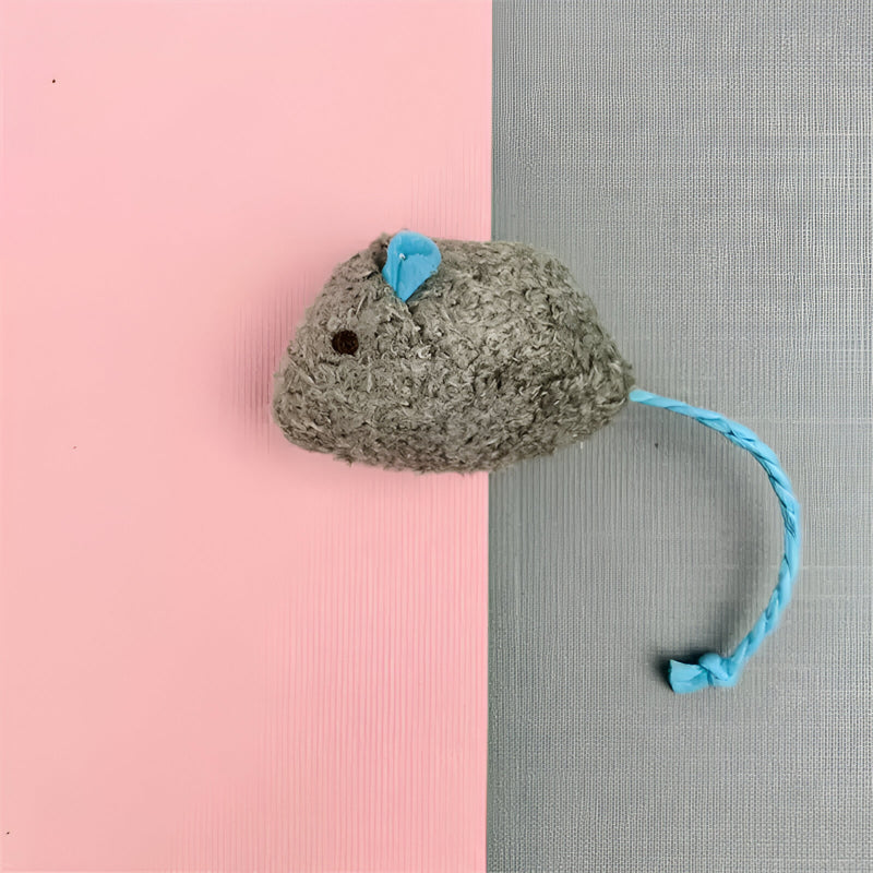 Interactive plush mouse toy for cats, view 5 - MRSLM