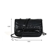 small square leather crossbody bag, view 14 - MRSLM