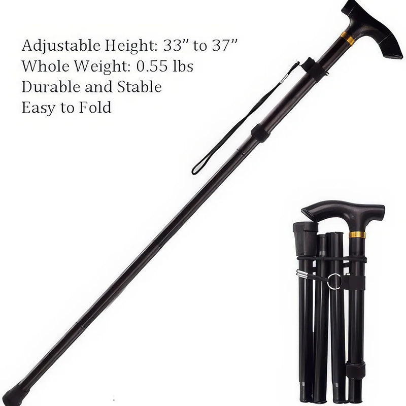 Multifunctional folding walking stick, view 9 - MRSLM