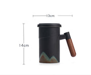 ceramic filter tea mug with lid, view 6 - MRSLM