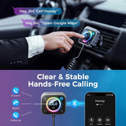 bluetooth 5.3 FM transmitter with AUX, view 3 - MRSLM