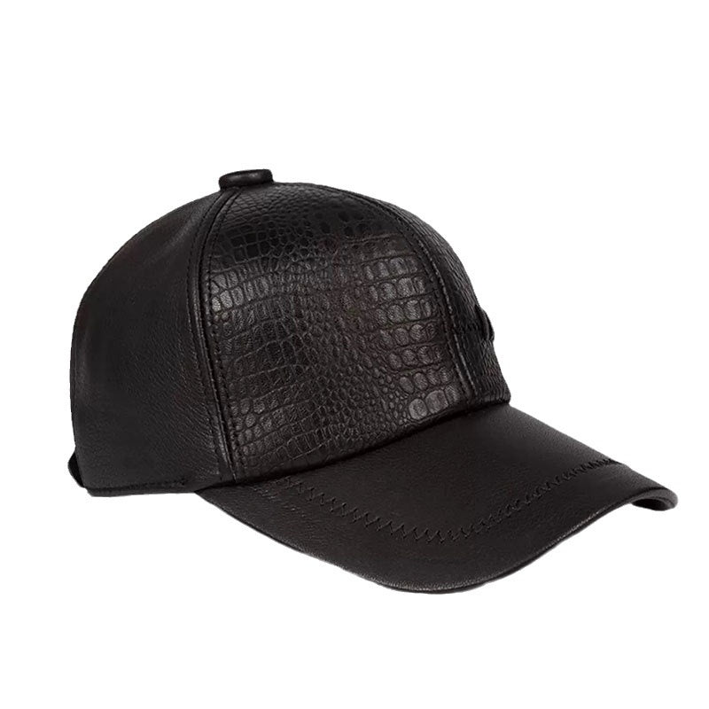 men's sheepskin leather hat, view 5 - MRSLM