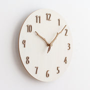 Creative mute wooden wall clock, view 7 - MRSLM