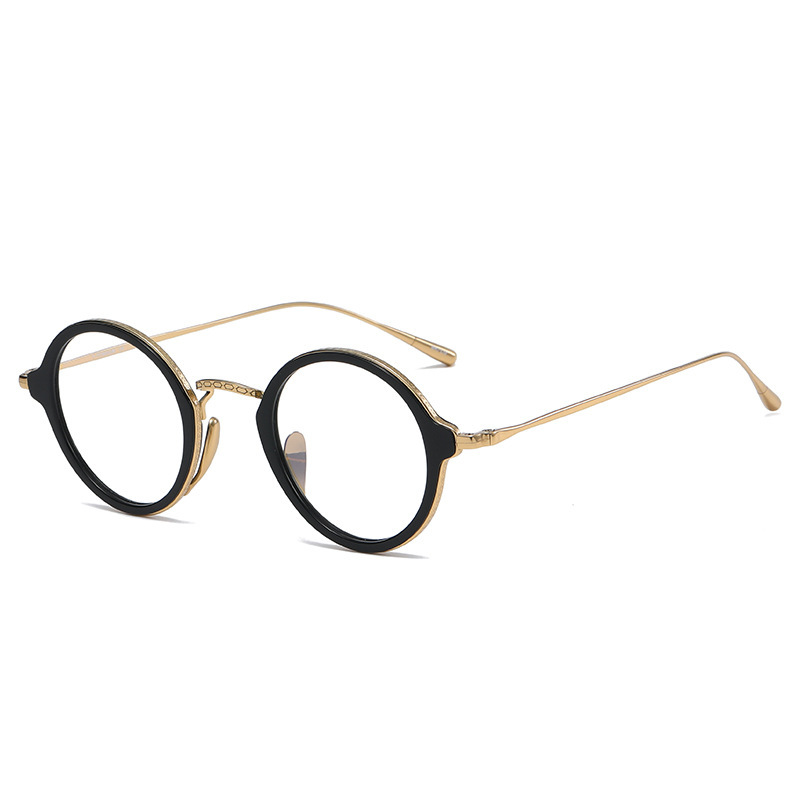 retro round frame glasses, view 3 - MRSLM