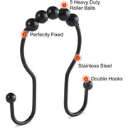 stainless steel shower curtain hooks, view 7 - MRSLM