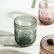 embossed glass petal cup, view 6 - MRSLM