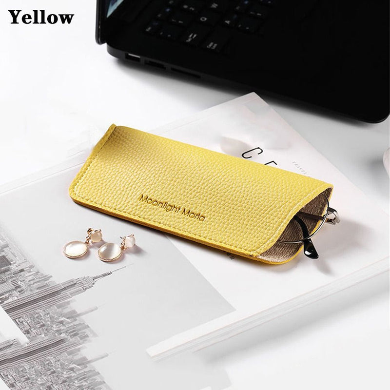 portable pu leather glasses bag, view 6 - MRSLM