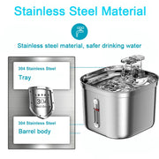 stainless steel cat water fountain, view 6 - MRSLM
