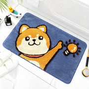 Cartoon flocking non-slip bathroom mat - MRSLM