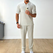 men's polo shirt and trousers set, view 5 - MRSLM
