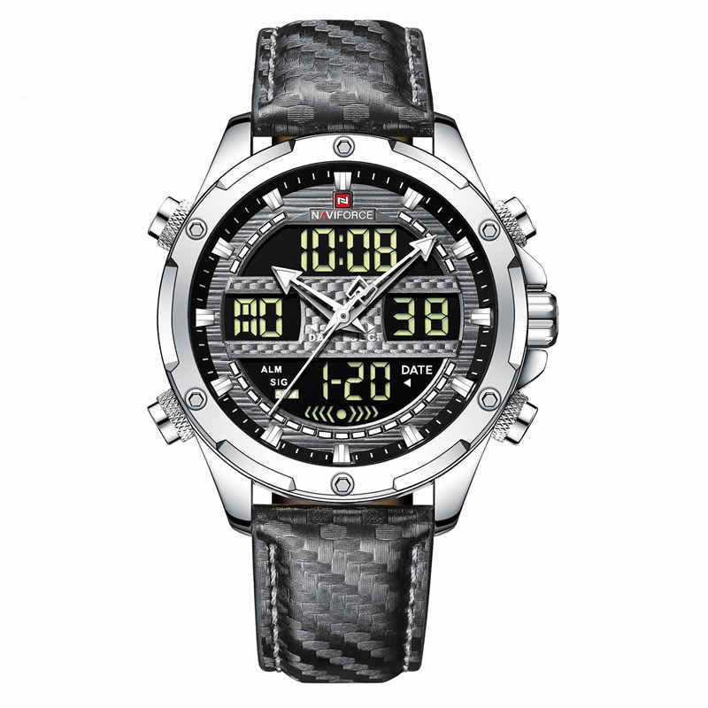 men's dual display sports watch, view 3 - MRSLM