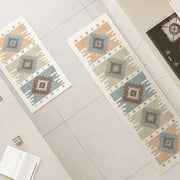 Bohemian geometric non-slip kitchen mat, view 7 - MRSLM