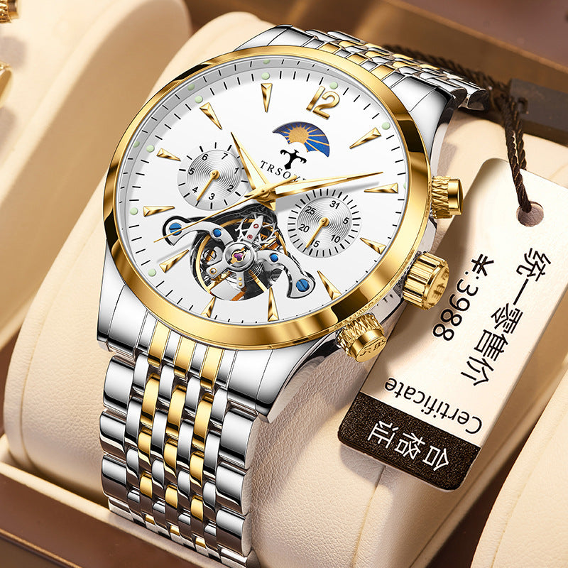 Men's hollow out mechanical watch - MRSLM